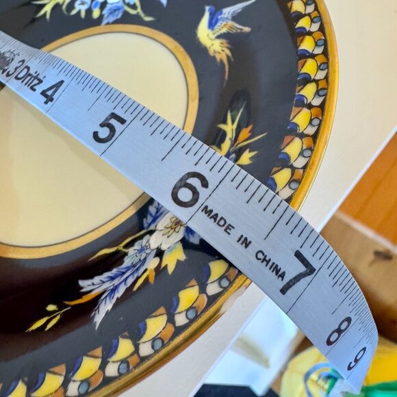 1930s Vintage Noritake Hand Painted Birds Floral Pedestal Dish Bowl - Picture 14 of 14